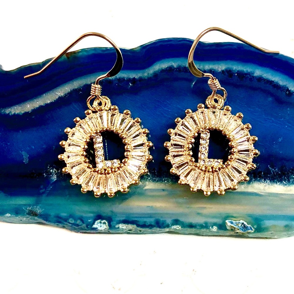Initial L Earrings, Letter L, Personalized L, Boho - Picture 2 of 9
